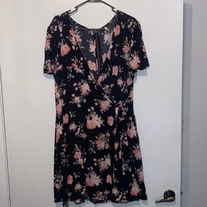 Black floral sundress